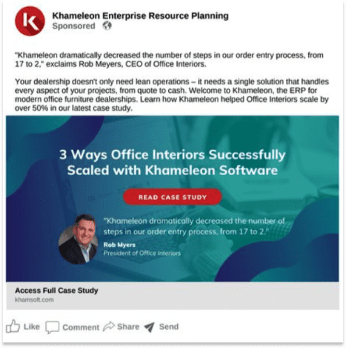 Khameleon linkedin post