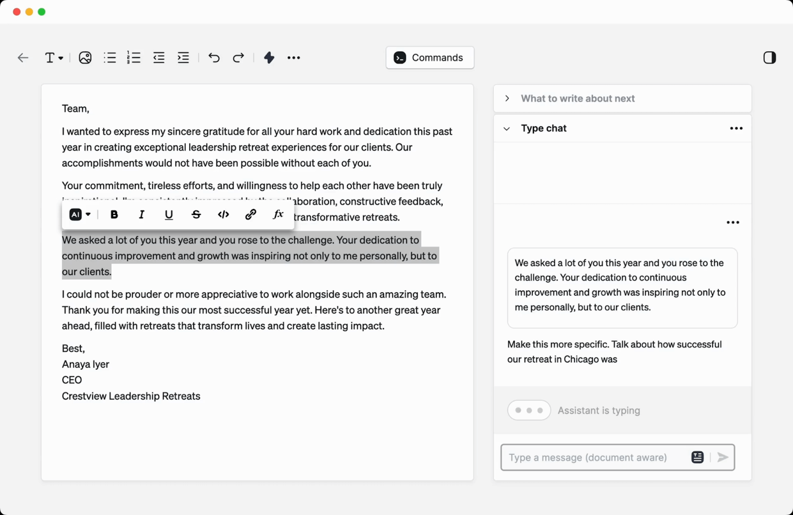 Best AI writing tool Type.AI