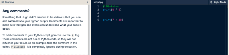 DataCamp - The Python Interface