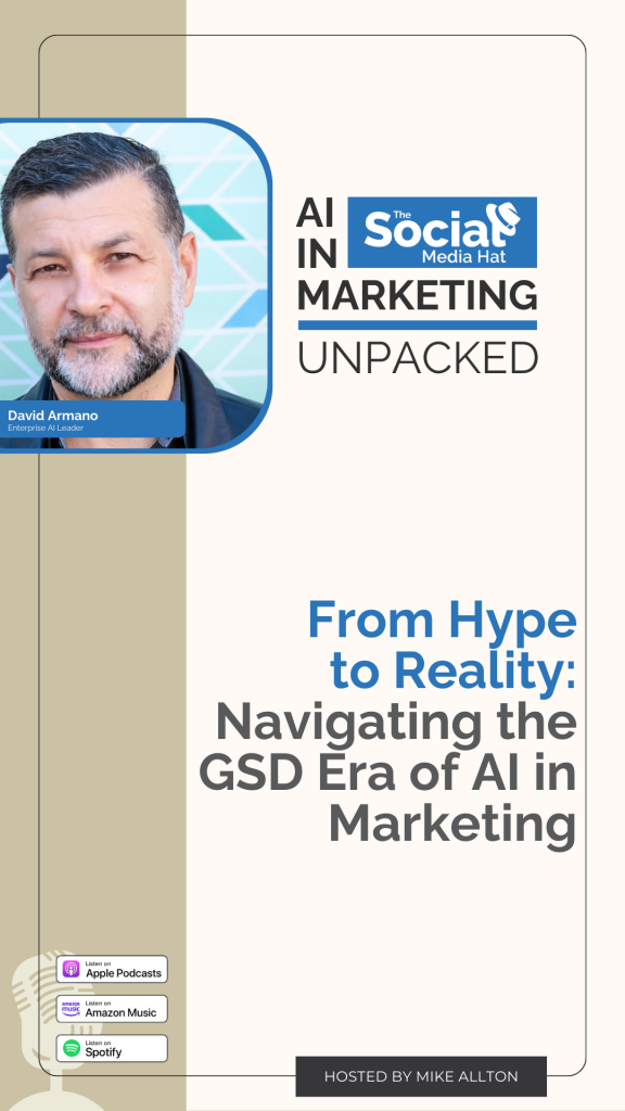 In this episode of AI in Marketing: Unpacked, learn from David Armano how AI is progressively moving into mainstream adoption.
