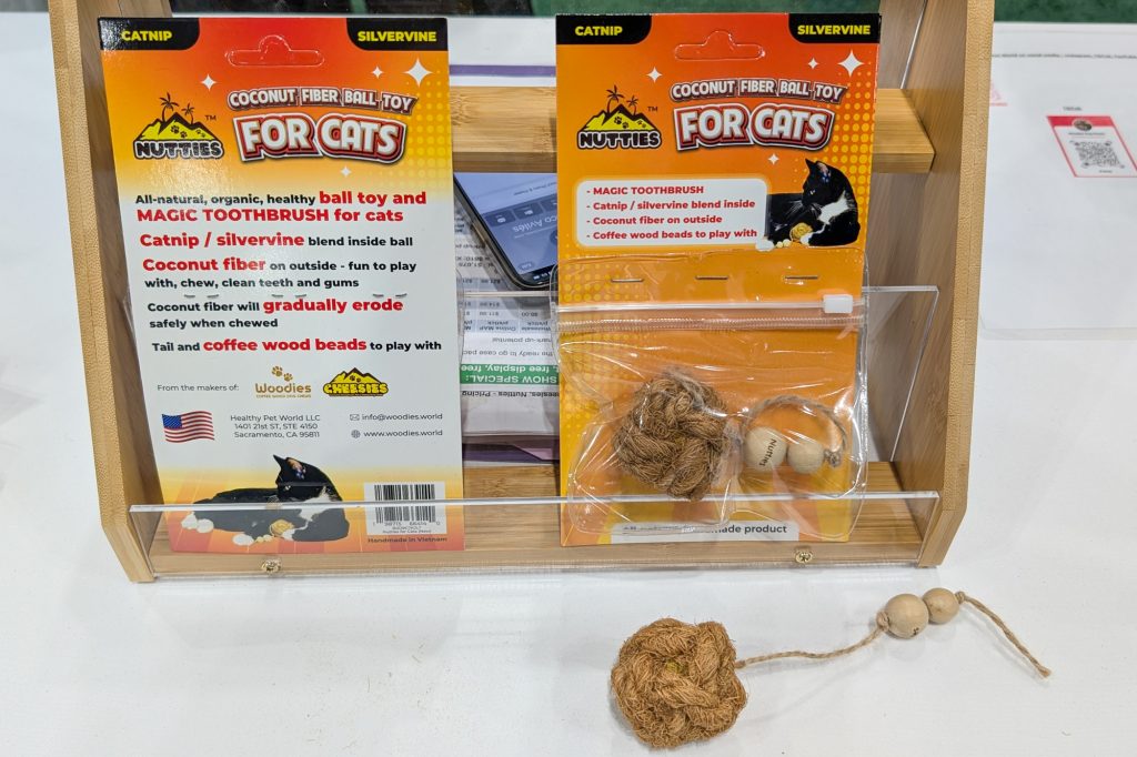 Cat toys made of coconut husk