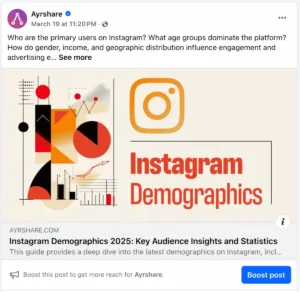 Boosting Facebook Posts with the Marketing API