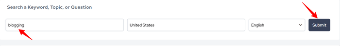 outranking questions tool dashboard